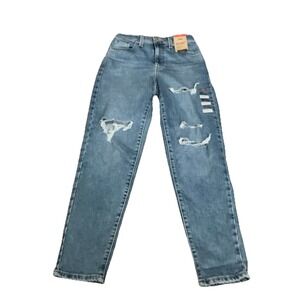 Levi's NWT High Waisted Distressed Mom Jeans Size 25x29